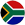 South African flag rounded